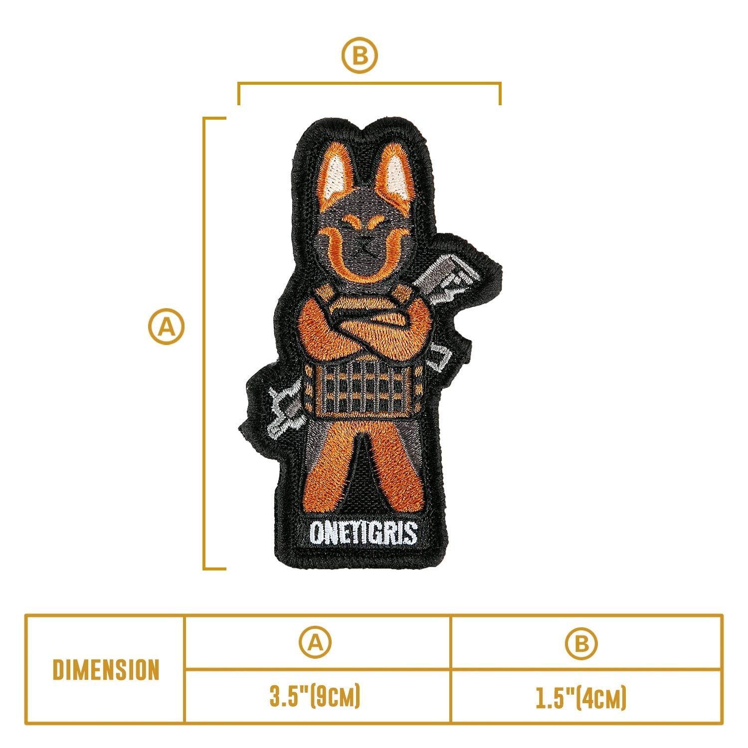 Onetigris K9 Patch Dog Morale Patch For Vest Harness Collar Leash (German Shepherd)